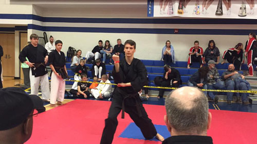 Keaton Detwiler at Connellsville Classic Karate Championships