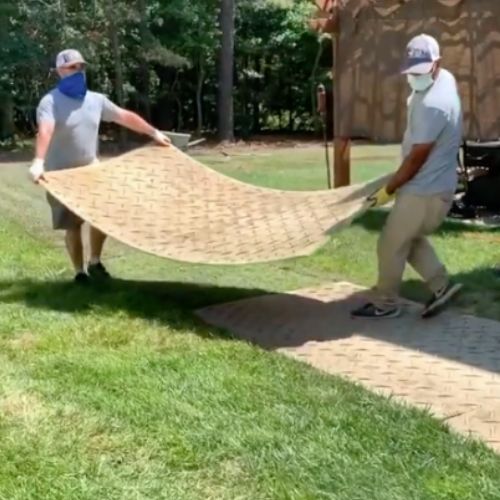 Lisk Landscape ground protection mats