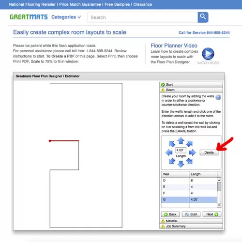 Flooring layout changes