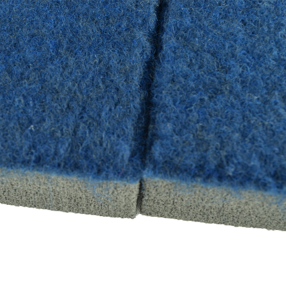 Home Cheer Flexi-Roll Carpet Practice Mat 1-1/4 Inch x 5x10 Ft. navy blue mats together side view