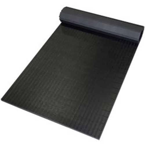 Home Martial Arts Flexi-Roll Mat Tatami Surface 1-1/4 Inch x 10x10 Ft. in black