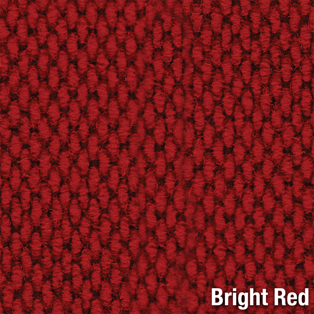 Berber Roll Goods Indoor Entrance Matting-Singed Edge 6 x 125 ft bright red