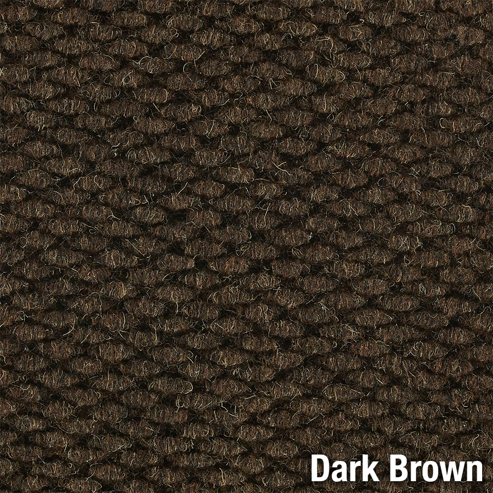 Berber Roll Goods Indoor Entrance Matting-Singed Edge 6 x 125 ft dark brown