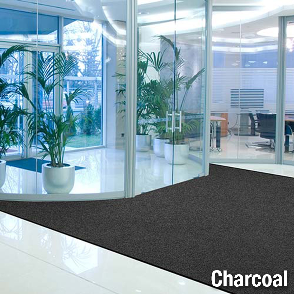 Berber Roll Goods Indoor Entrance Matting-Singed Edge 6 x 125 ft install entrance.