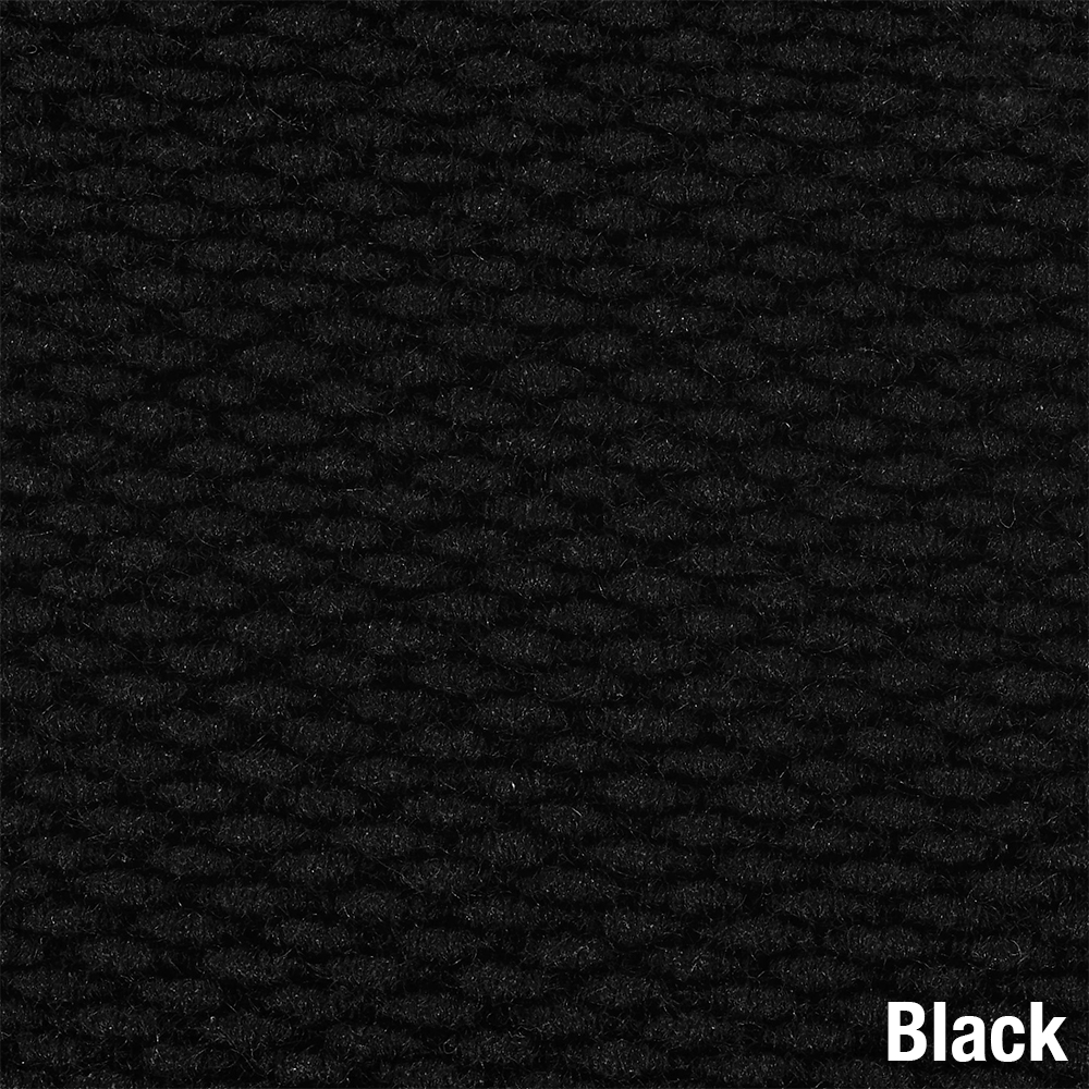 Berber Roll Goods Indoor Entrance Matting-Vinyl Edge 6 x 125 ft solid black