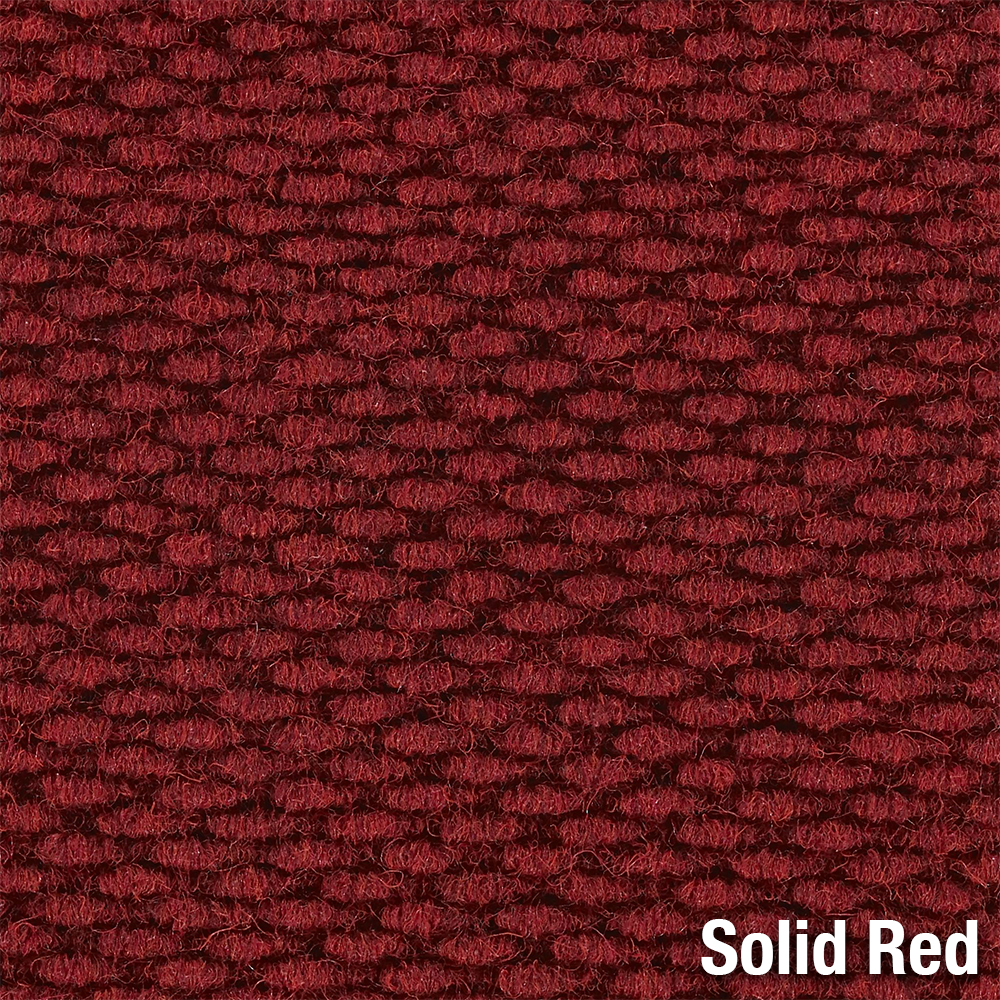 Berber Roll Goods Indoor Entrance Matting-Singed Edge 6 x 125 ft solid red