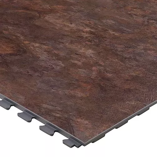 SupraTile Designer Vinyl Top Series Brown Tile Corner’ layout=