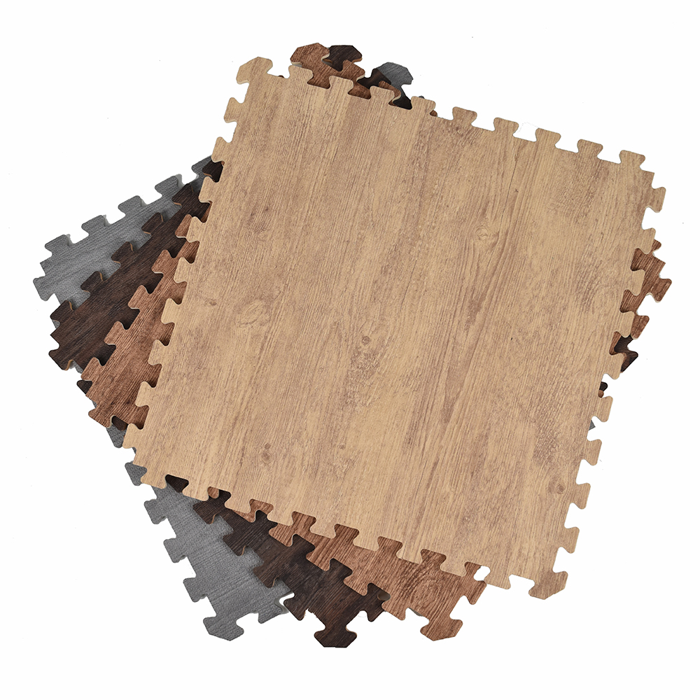 Foam Tiles Wood Grain 7/16 Inch x 2x2 Ft.