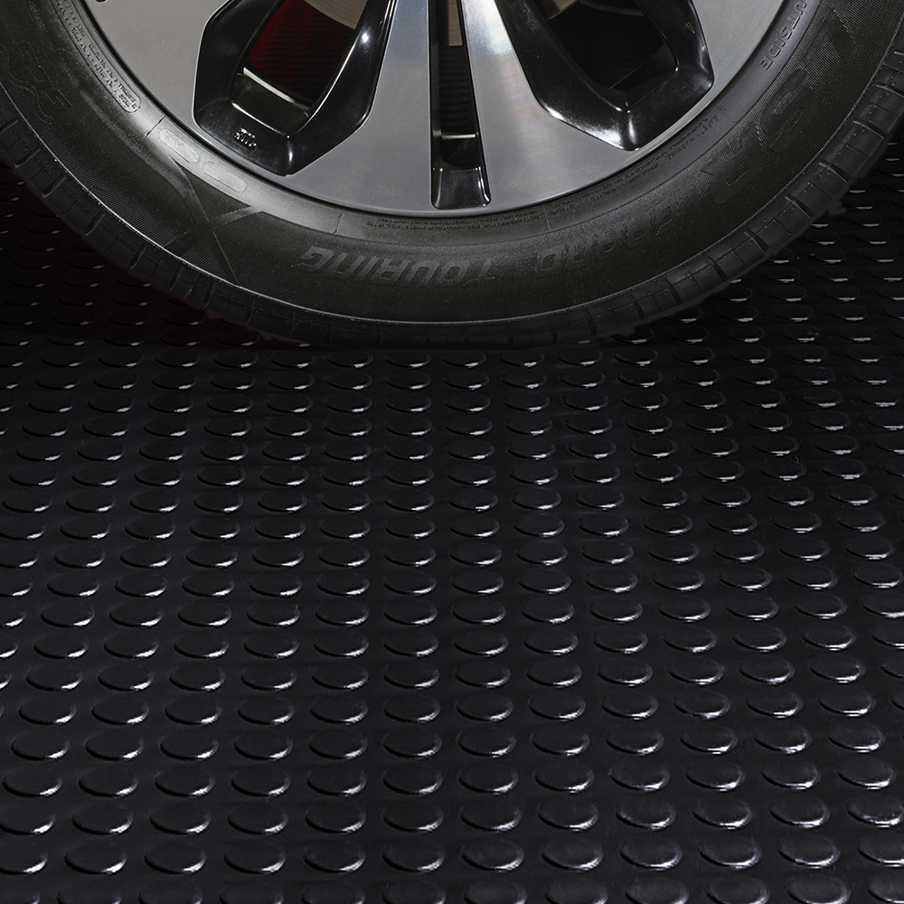 Outdoor vinyl style large garage floor mats