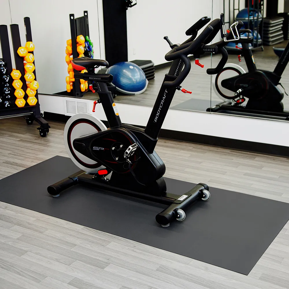 Vinyl gym floor mat Over Hardwood Floors