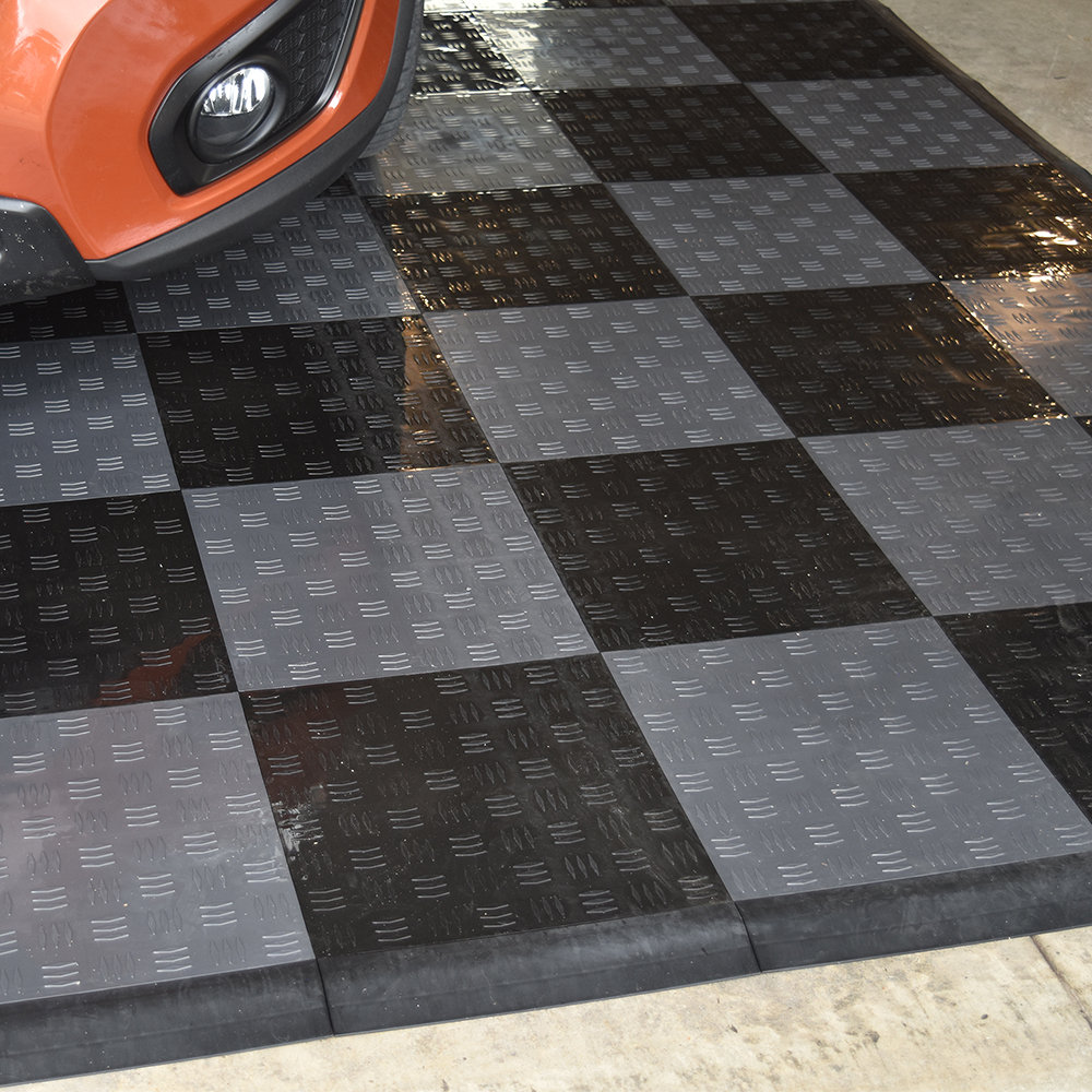 Garage Tile Diamond Kids Installation