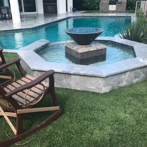 artificial grass backyard turf by pool