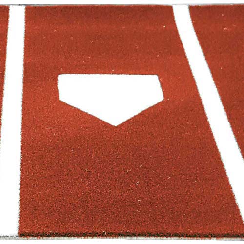 Clay look home plate mat
