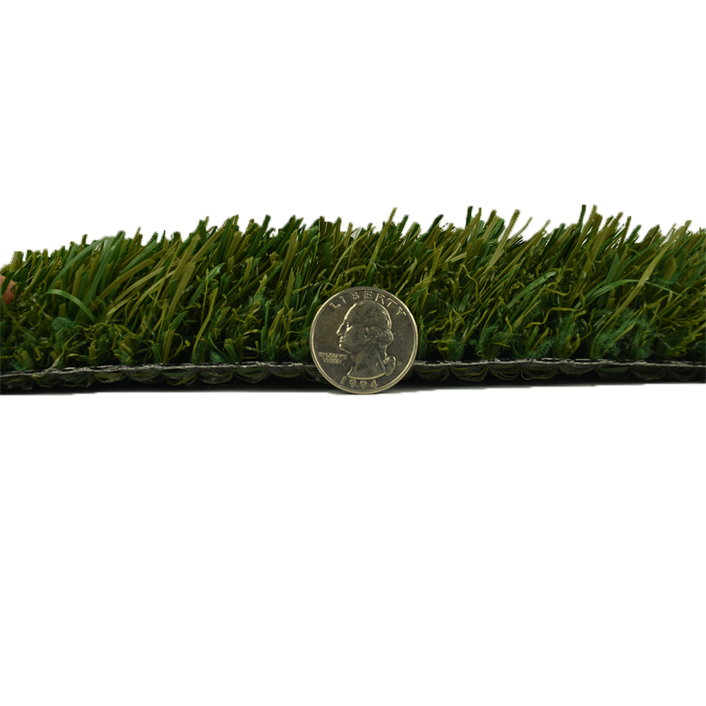 Thickness of Natures Cut Artificial Grass Turf 1-5/8 Inch x 15 Ft. Wide Per SF 