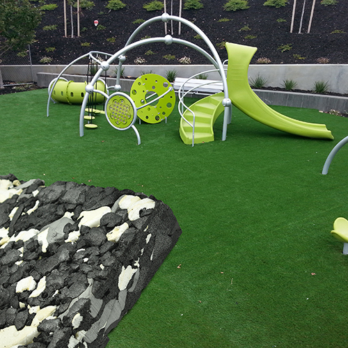 Play Time Playground Green Turf with 2 Inch Foam Padding