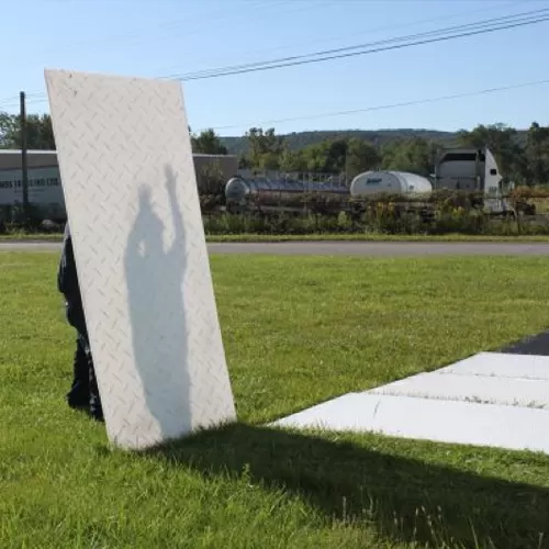 ground protection mats over grass