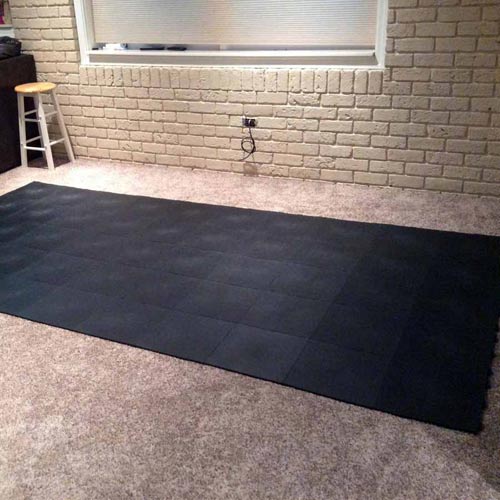 Best Gym Floor Over Carpet for Home - StayLock Tiles