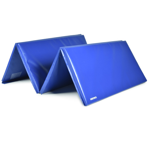 blue folding tumbling mat
