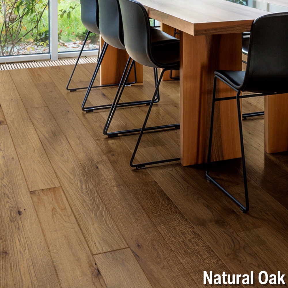 Mountain Top Engineered Hardwood Flooring natural oak install.