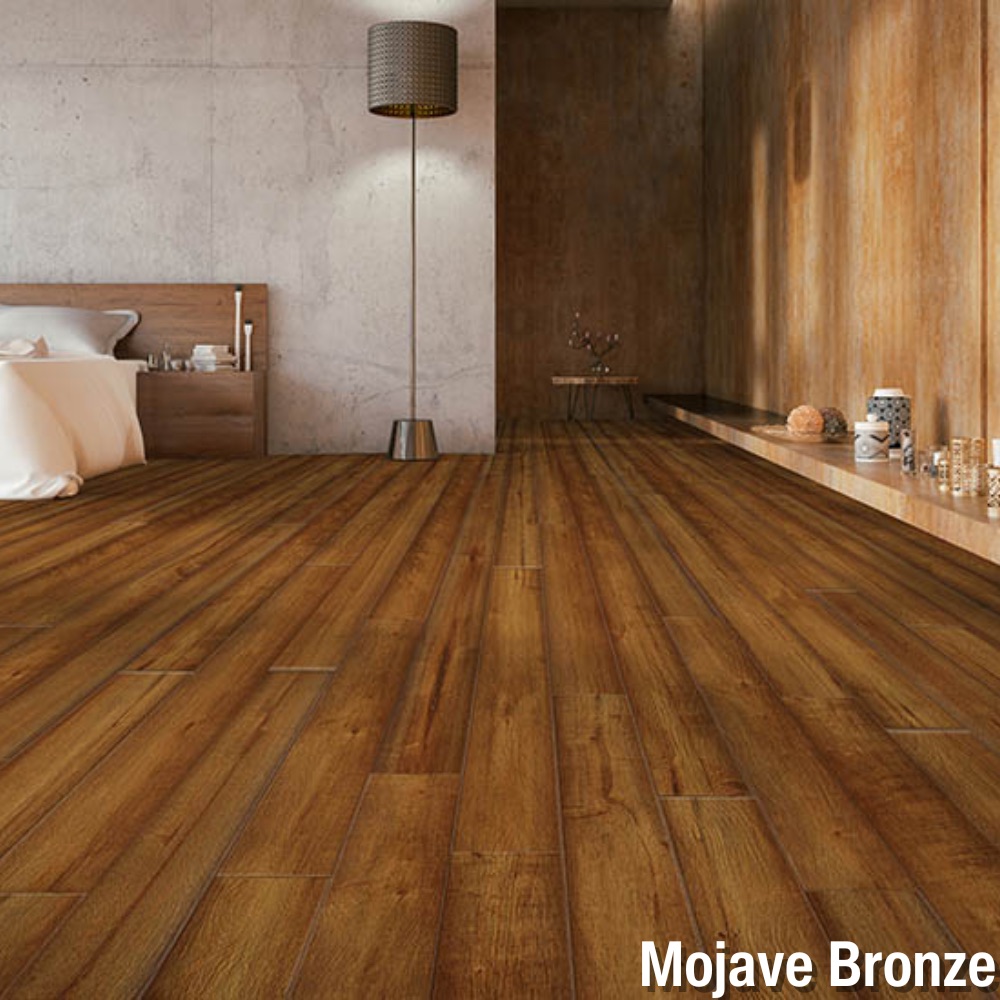 Stock House Laminate SPC Flooring Mojave Bronze bedroom