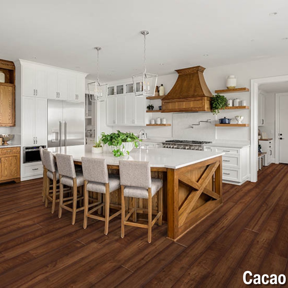 Kitchen Cacao Stock House Laminate SPC Flooring 