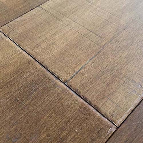 dining room hardwood floor planks closeup