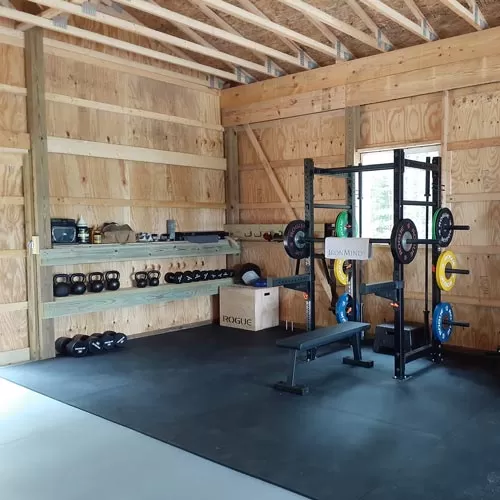 home gym horse stall mats