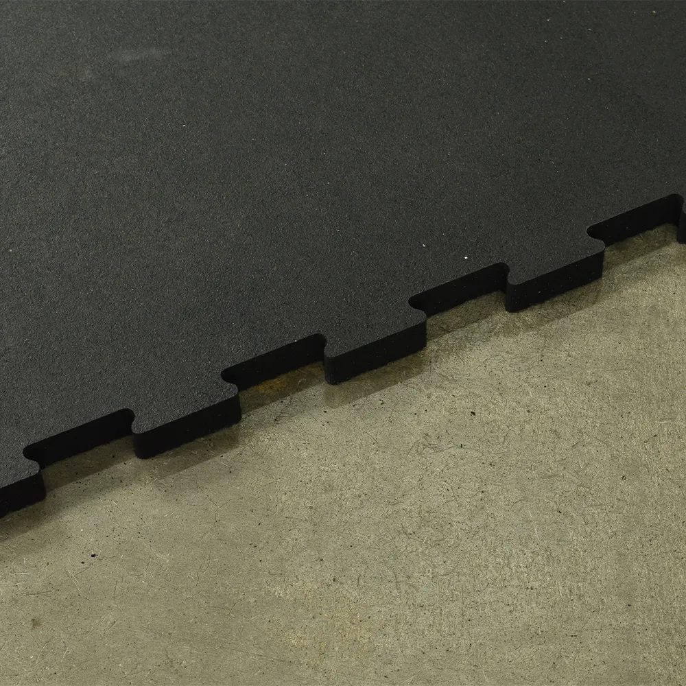 smooth top rubber Mat Interlocking for gyms