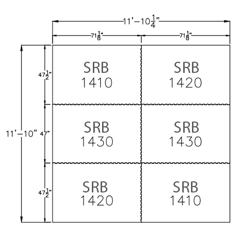 smooth top horse stall mat 12x12 foot kit installation diagram