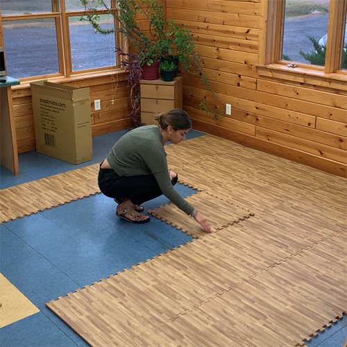24 x 24 Waterproof Interlocking Foam Floor Tile Mats Home