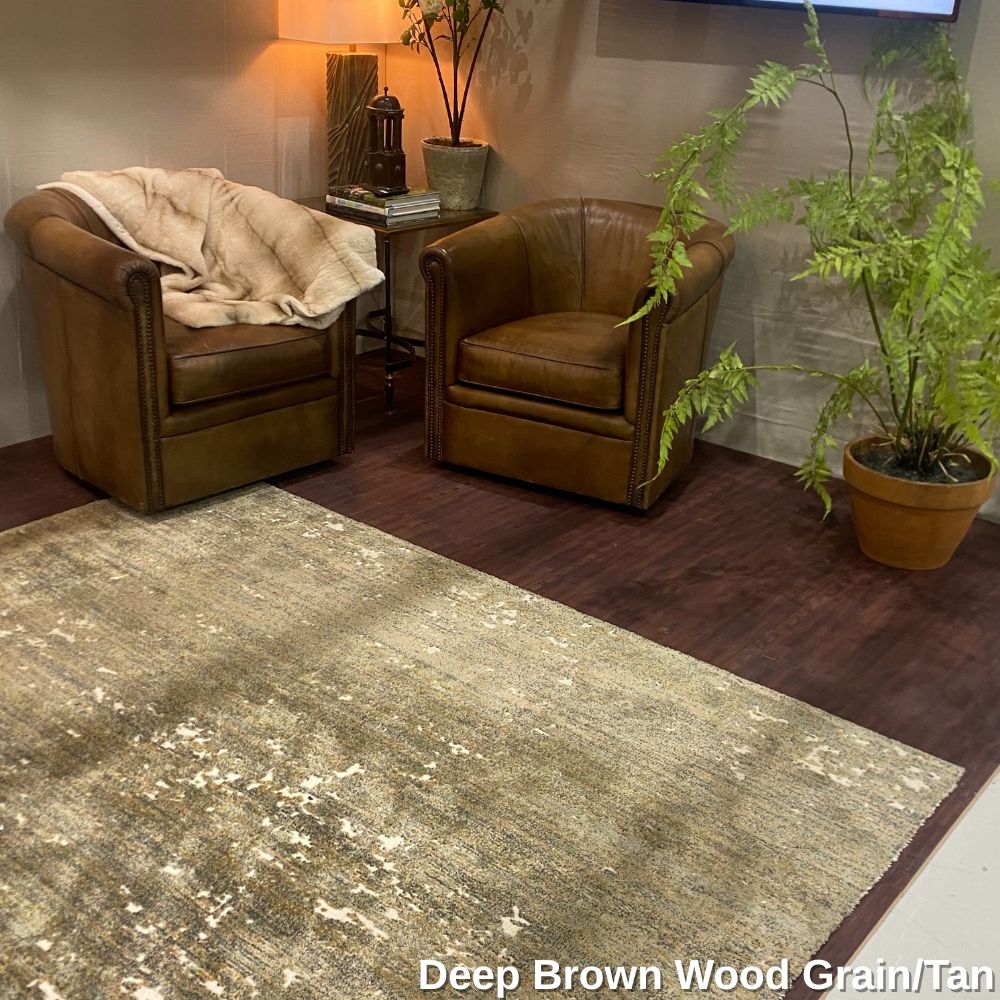 deep brown color Wood Grain Reversible Foam Floor home
