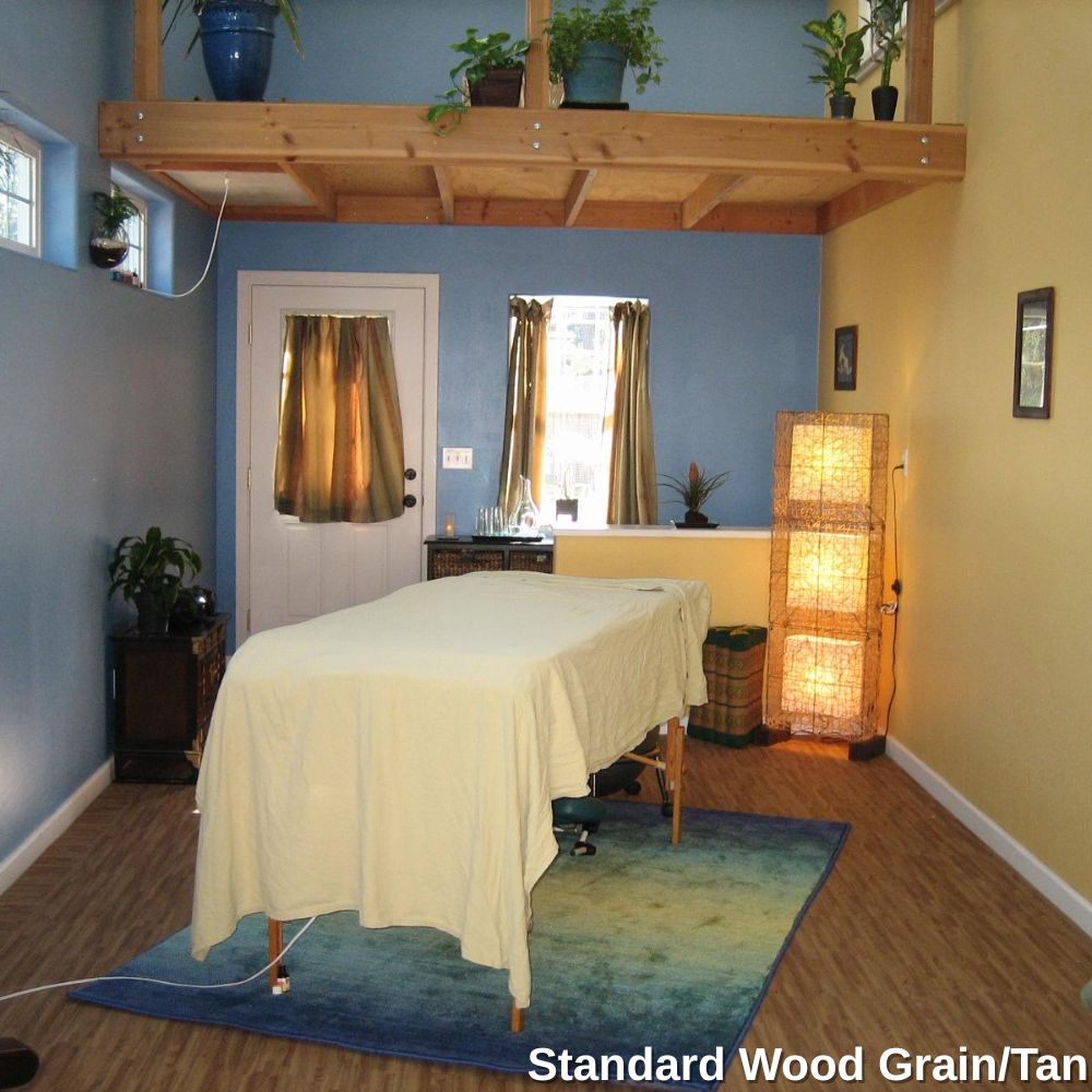 standard color Wood Grain Reversible Foam Floor for massage room