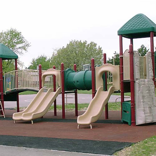 outdoor rubber tiles playground