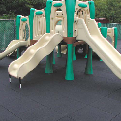 Rubber Tile Outdoor Playground Safety Mat