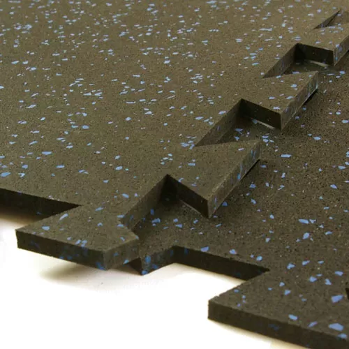 3x3 interlocking rubber floor tiles