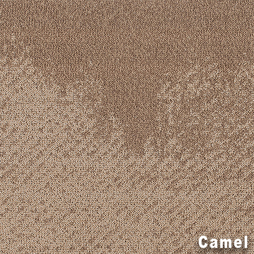 Camel color close up Burnished Commercial Carpet Tile .325 Inch x 50x50 cm Per Tile