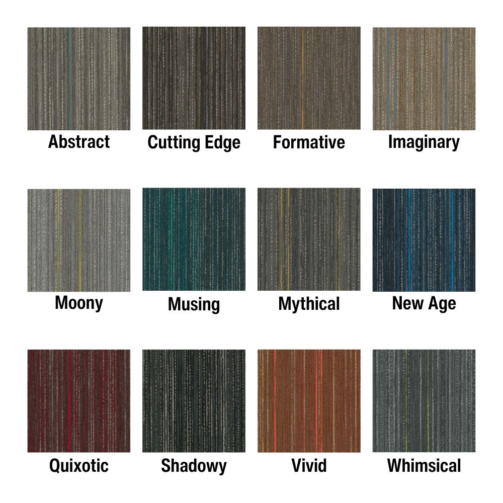 Higher Calling Commercial Carpet Plank .23 Inch x 9x36 Inches 20 per Carton all colors