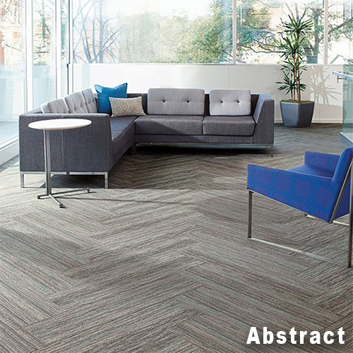 Higher Calling Commercial Carpet Plank .23 Inch x 9x36 Inches 20 per Carton abstract living room install