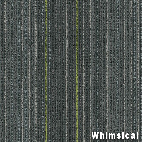 Whimsical color close up Higher Calling Commercial Carpet Plank .23 Inch x 9x36 Inches 20 per Carton