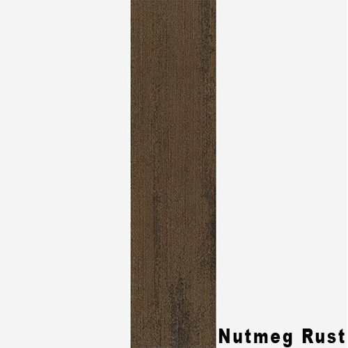 Ingrained Commercial Carpet Plank Neutral .28 Inch x 25 cm x 1 Meter Per Plank Nutmeg Rust Full Tile