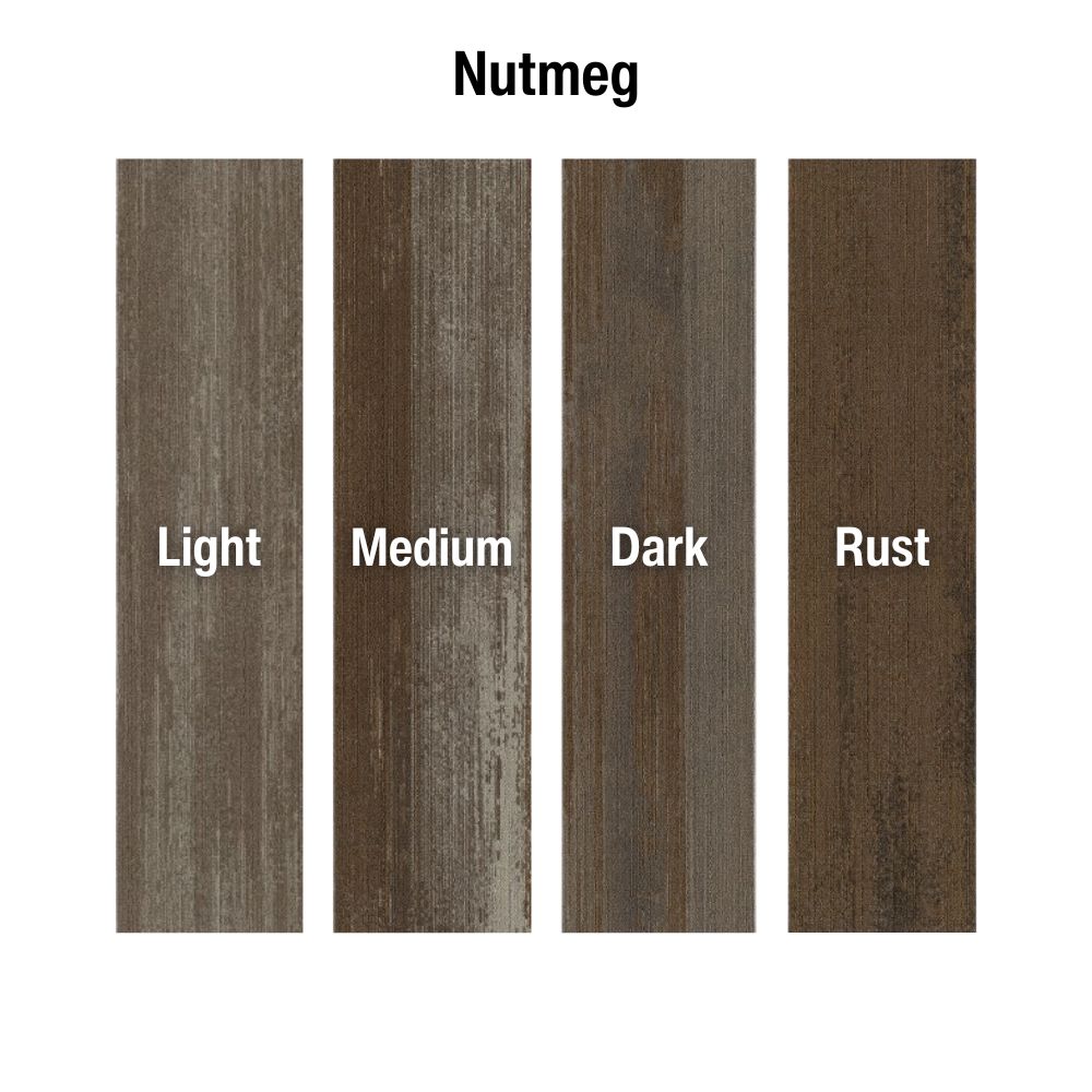 Ingrained Commercial Carpet Plank Neutral .28 Inch x 25 cm x 1 Meter Per Plank Nutmeg Colors