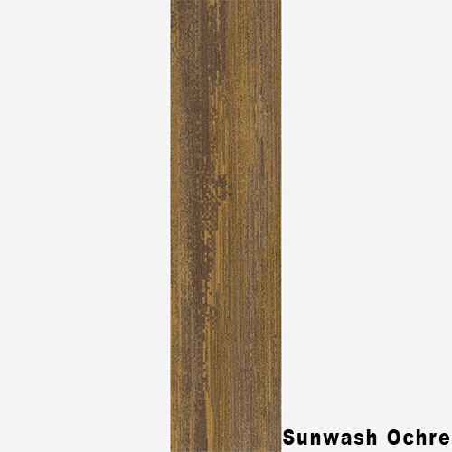 Ingrained Commercial Carpet Plank Colors .28 Inch x 25 cm x 1 Meter Per Plank Sunwash Ochre Full