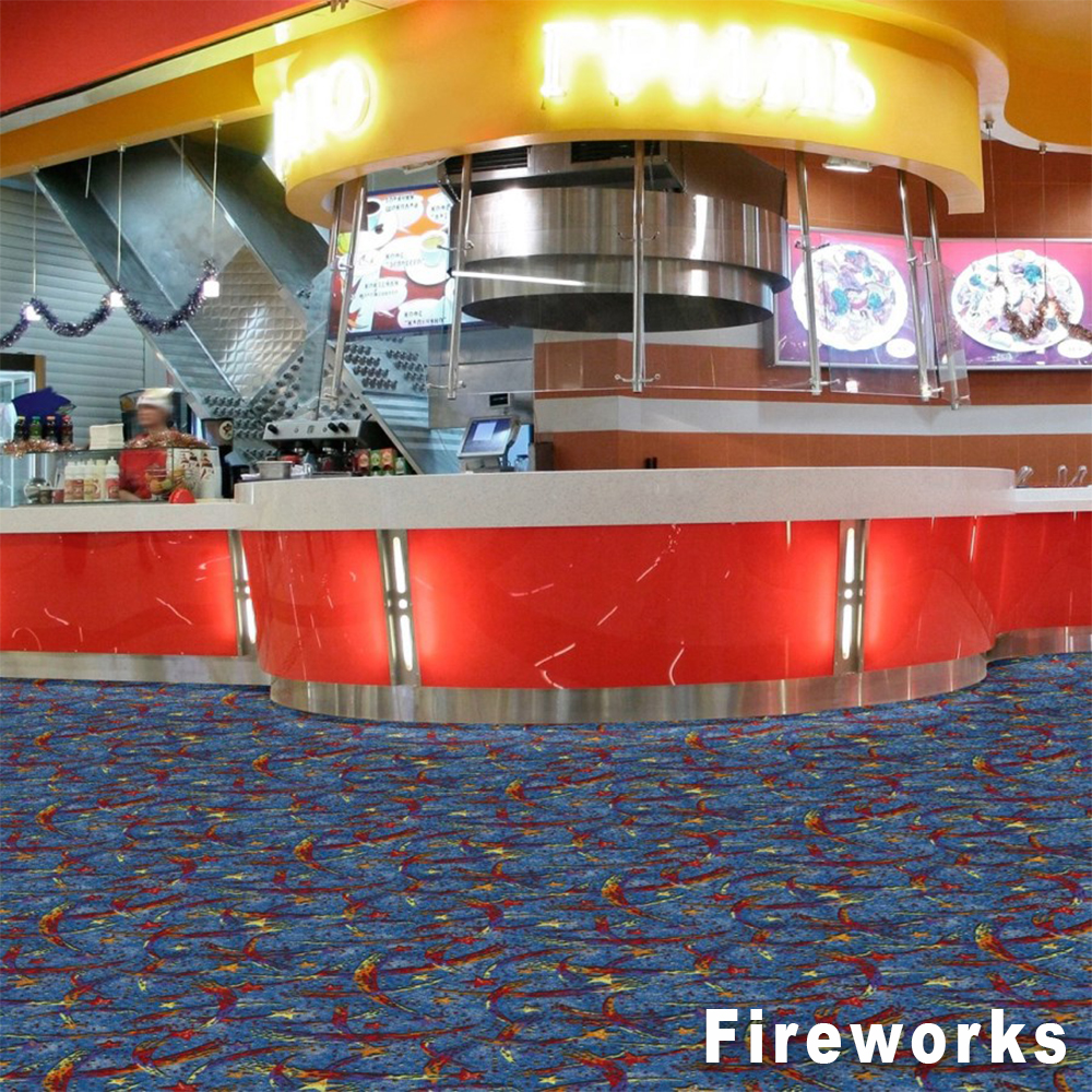 Kids Carpet Tiles Fireworks Install 1 Movie Theater