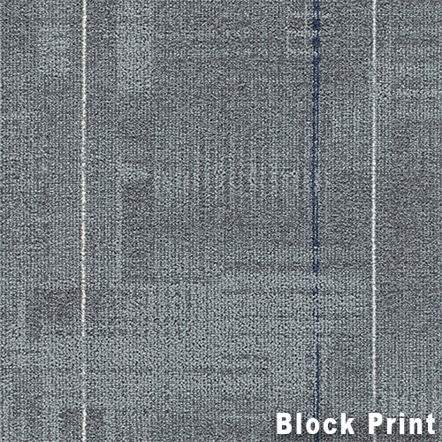 Make Sense Commercial Carpet Tiles .31 Inch x 50x50 cm per Tile Block Print color close up