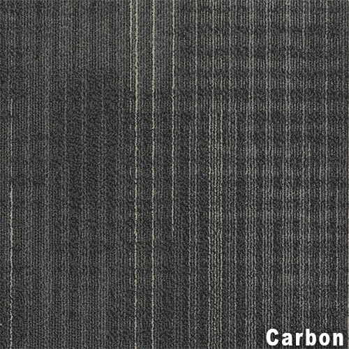 Carbon color close up Nexus Commercial Carpet Tile .42 Inch x 50x50 cm per Tile