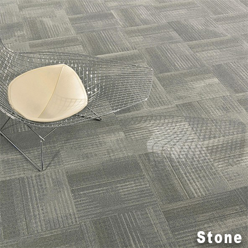 Nexus Commercial Carpet Tile .42 Inch x 50x50 cm per Tile Chair in Stone color