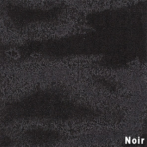 Oil and Water Commercial Carpet Tiles .32 Inch x 50x50 cm per Tile Noir color close up