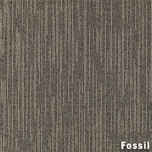 Overdirve Commercial Carpet Tile .30 Inch x 50x50 cm per Tile Fossil color close up
