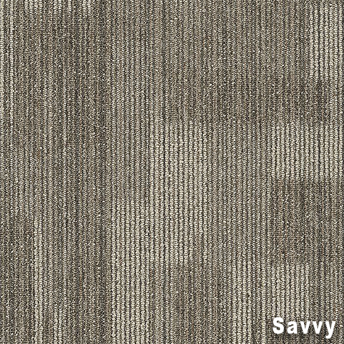 Point of View Commercial Carpet Plank .27 Inch x 18x36 Inches 10 per Carton Savvy color close up