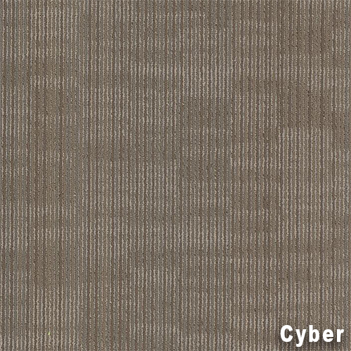 Trinity Commercial Carpet Plank .22 Inch x 1.5x3 Ft. 10 per Carton Cyber color close up